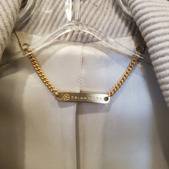 Trina Turk wool beige coat - Picture 3 of 6